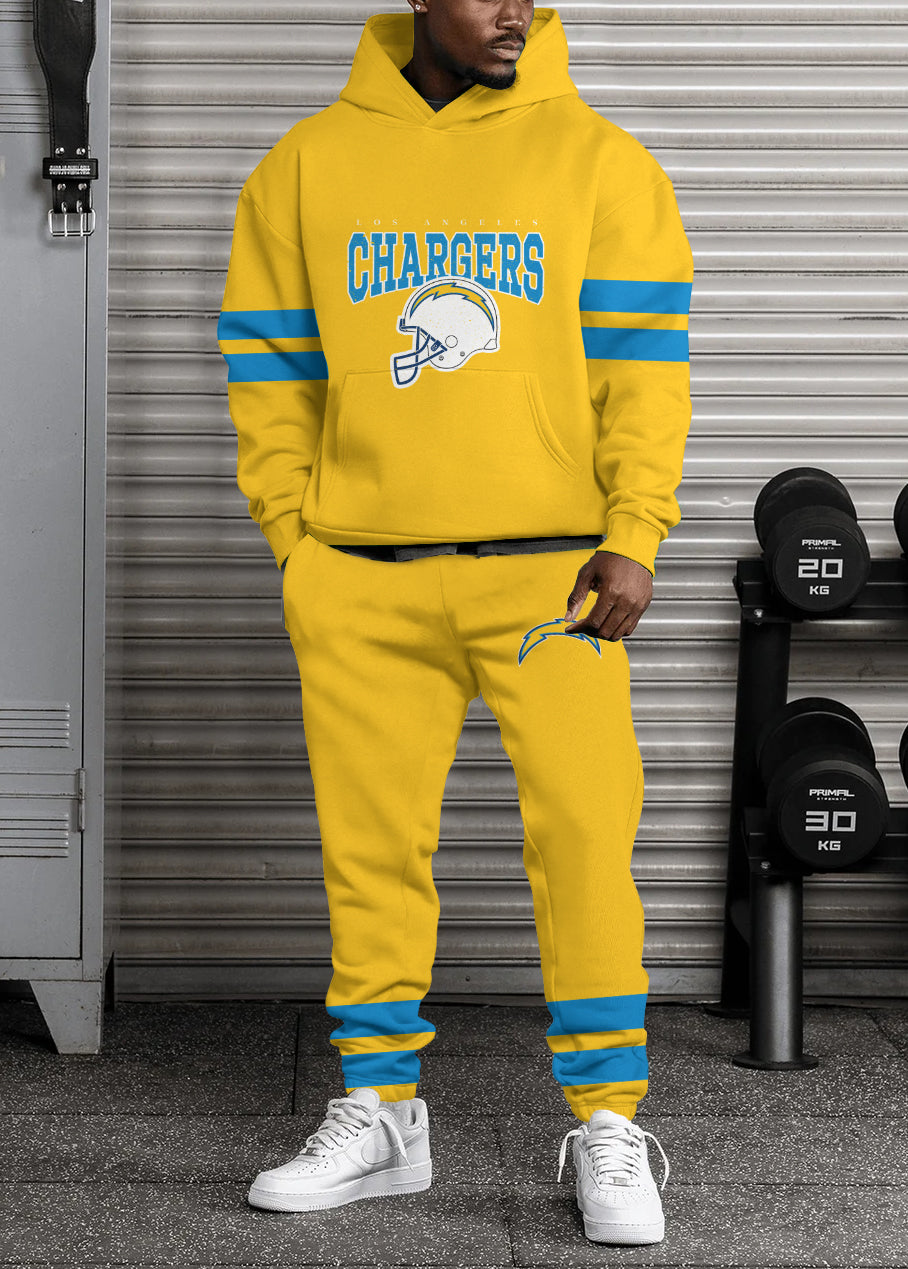 Los Angeles Chargers Combo Pullover Hoodie And Sweatpants AZBTPHSP000260