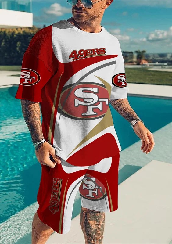 San Francisco 49ers T-shirt and shorts AZTS023