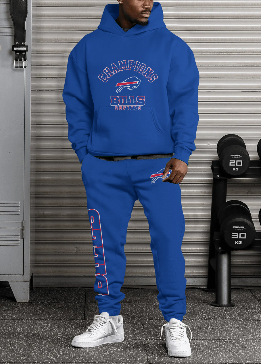 Buffalo Bills Combo Pullover Hoodie And Sweatpants AZBTPHSP000321