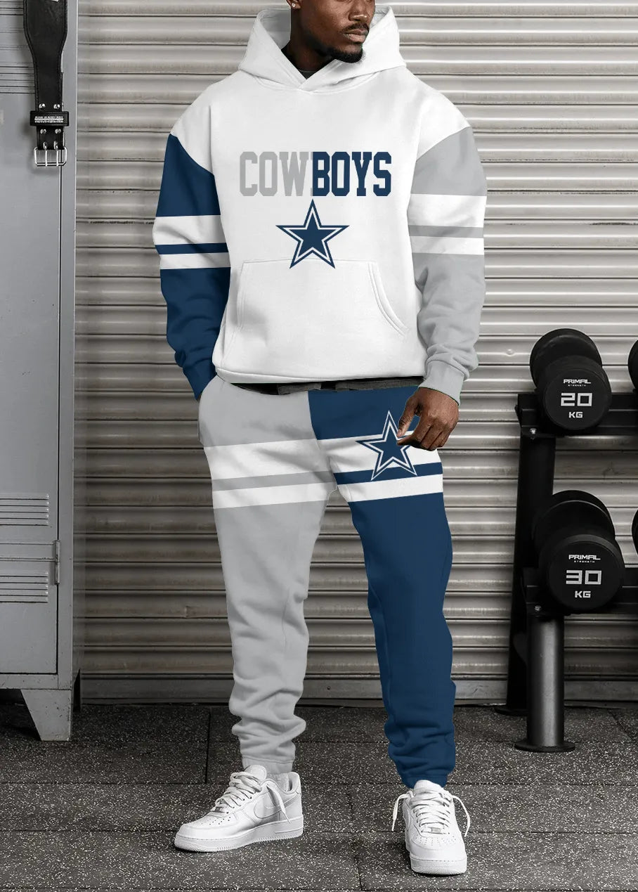 Dallas Cowboys Combo Pullover Hoodie And Sweatpants AZBTPHSP000002