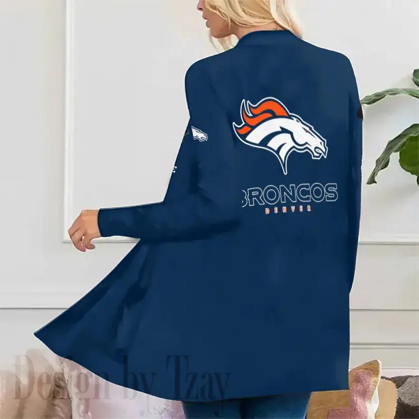 Denver Broncos Women Patch Pocket Cardigan BT061