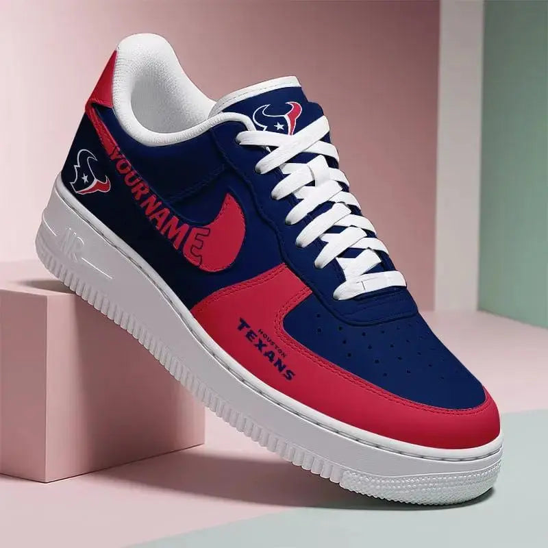 Houston Texans New Personalized AF1-1 Sneakers 2025 AZBTAF1N000013