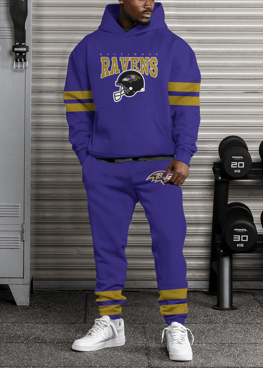 Baltimore Ravens Combo Pullover Hoodie And Sweatpants AZBTPHSP000285