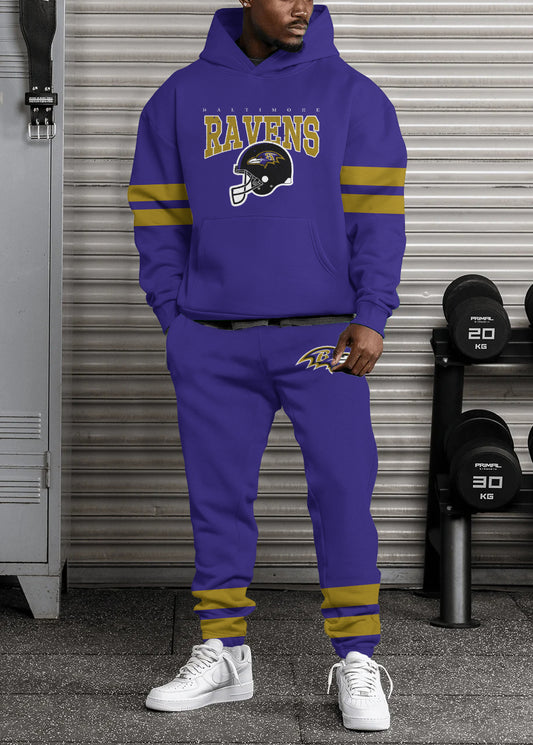 Baltimore Ravens Combo Pullover Hoodie And Sweatpants AZBTPHSP000285