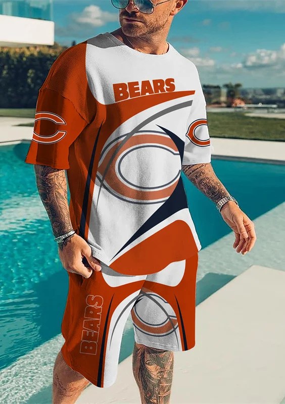 Chicago Bears T-shirt and shorts AZTS029