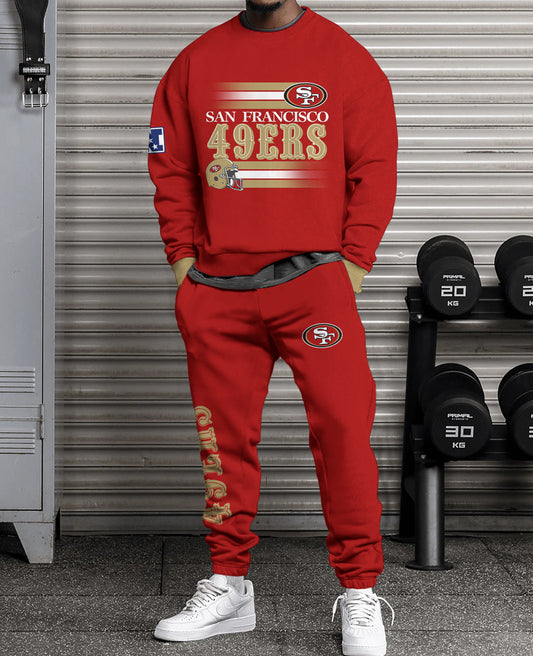 San Francisco 49ers Combo 3D Sweatsuit and Sweatpants Unisex CBSP77