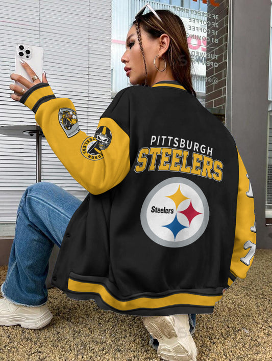 Pittsburgh Steelers National Football League Varsity Jacket AZBTVJK000618