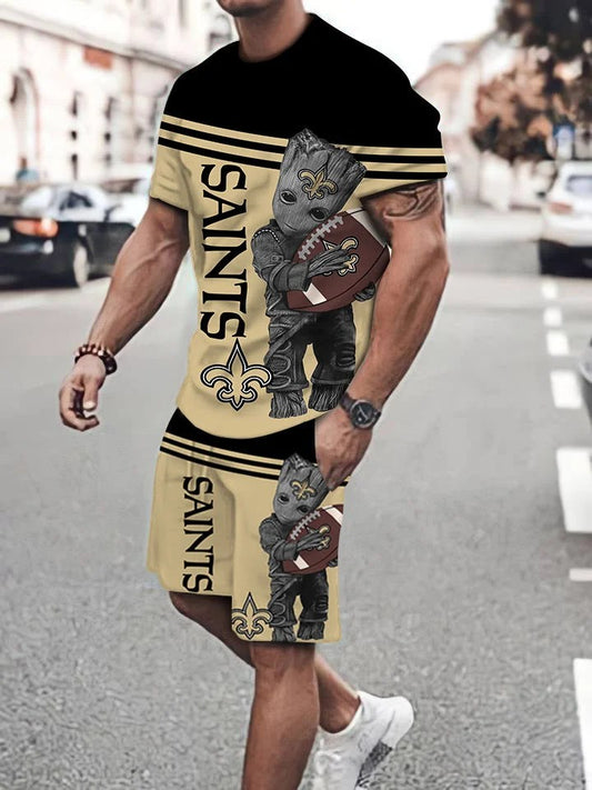 New Orleans Saints T-shirt and Shorts AZTS095