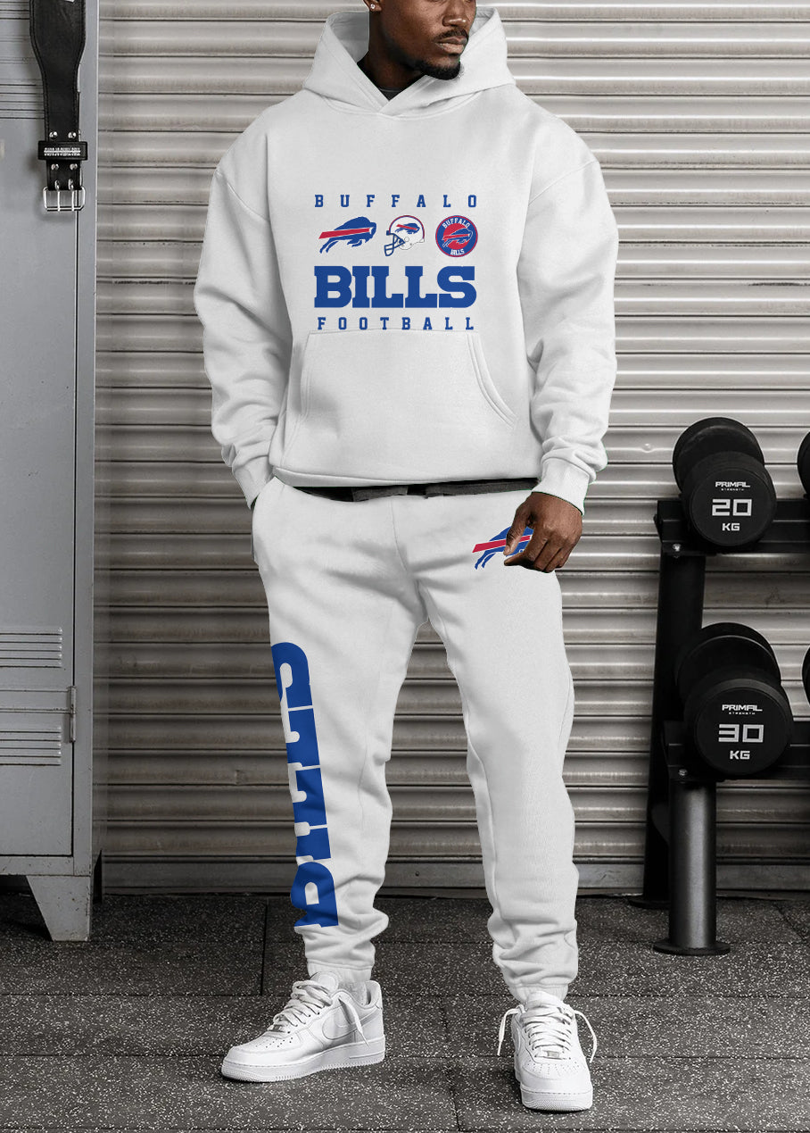 Buffalo Bills Combo Pullover Hoodie And Sweatpants AZBTPHSP000358