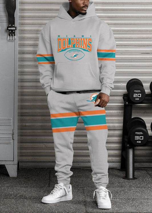 Miami Dolphins Combo Pullover Hoodie And Sweatpants AZBTPHSP000021