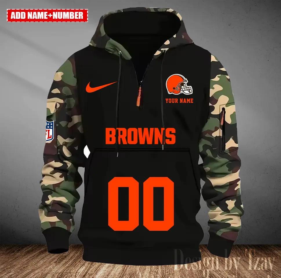 Cleveland Browns Camouflage Hooded Sweatshirt HA07