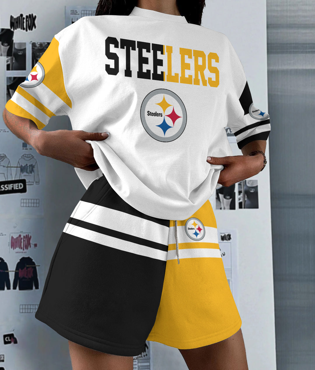 Pittsburgh Steelers  Limited Edition Top And Shorts Two-Piece Suits