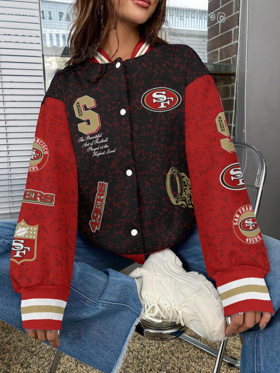 San Francisco 49ers National Football League Varsity Jacket AZBTVJK000647