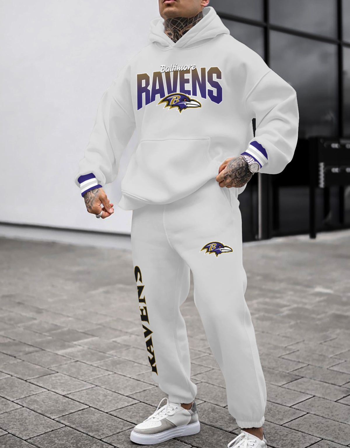 Baltimore Ravens Combo Pullover Hoodie And Sweatpants AZBTPHSP000141