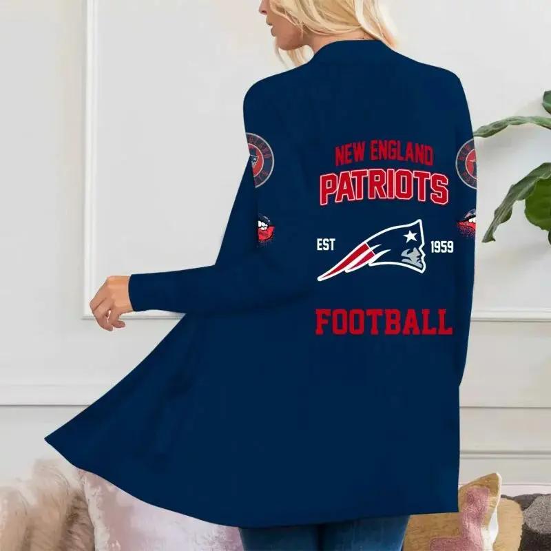 New England Patriots Women Patch Pocket Cardigan BT130