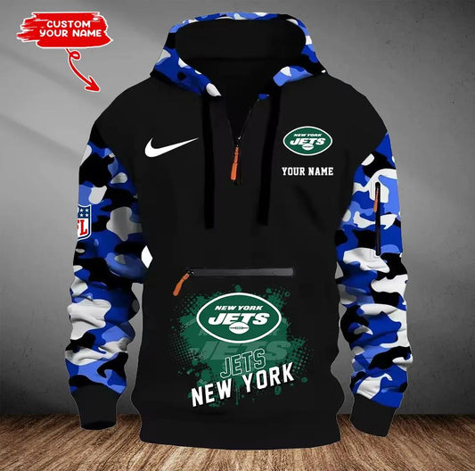 New York Jets Camouflage Hooded Sweatshirt HA56