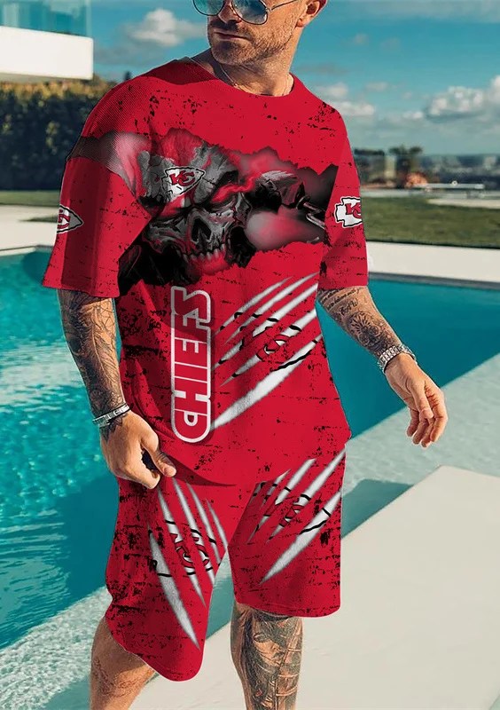 Kansas City Chiefs T-shirt and Shorts AZTS068