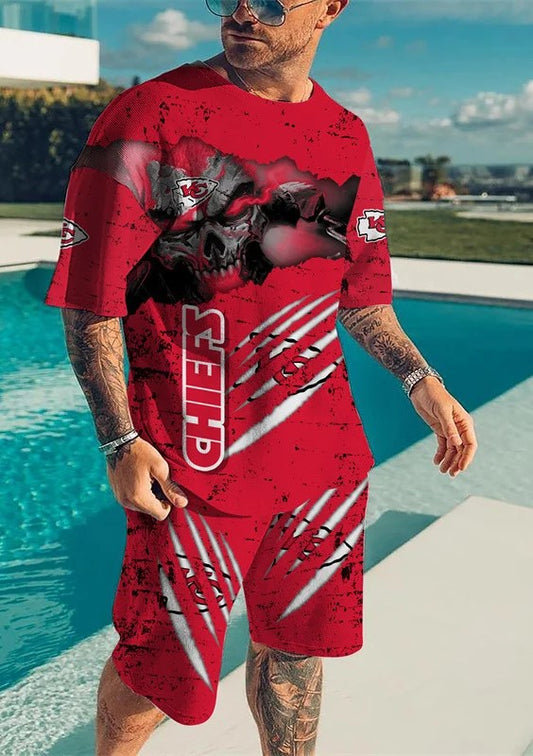 Kansas City Chiefs T-shirt and Shorts AZTS068
