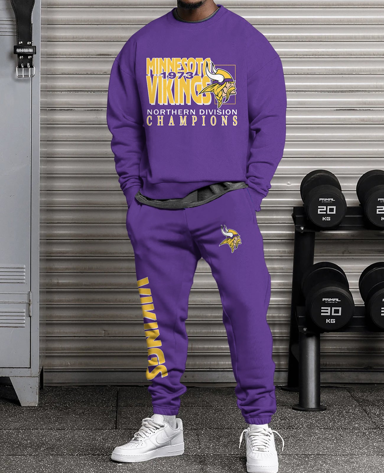 Minnesota Vikings Combo 3D Sweatsuit and Sweatpants Unisex CBSP172