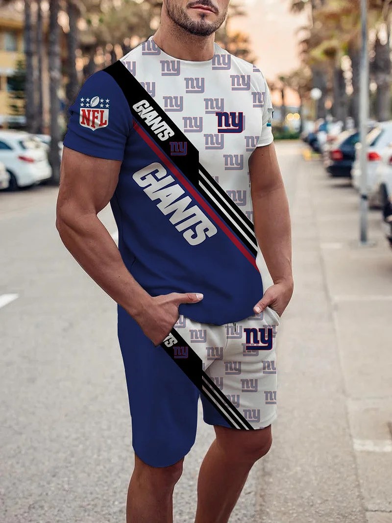 New York Giants T-shirt and Shorts AZTS427