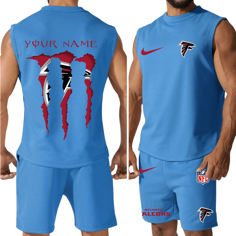 Atlanta Falcons Colorful Combo Men Jersey Tank Top and Shorts AZBTCMJTTS000007