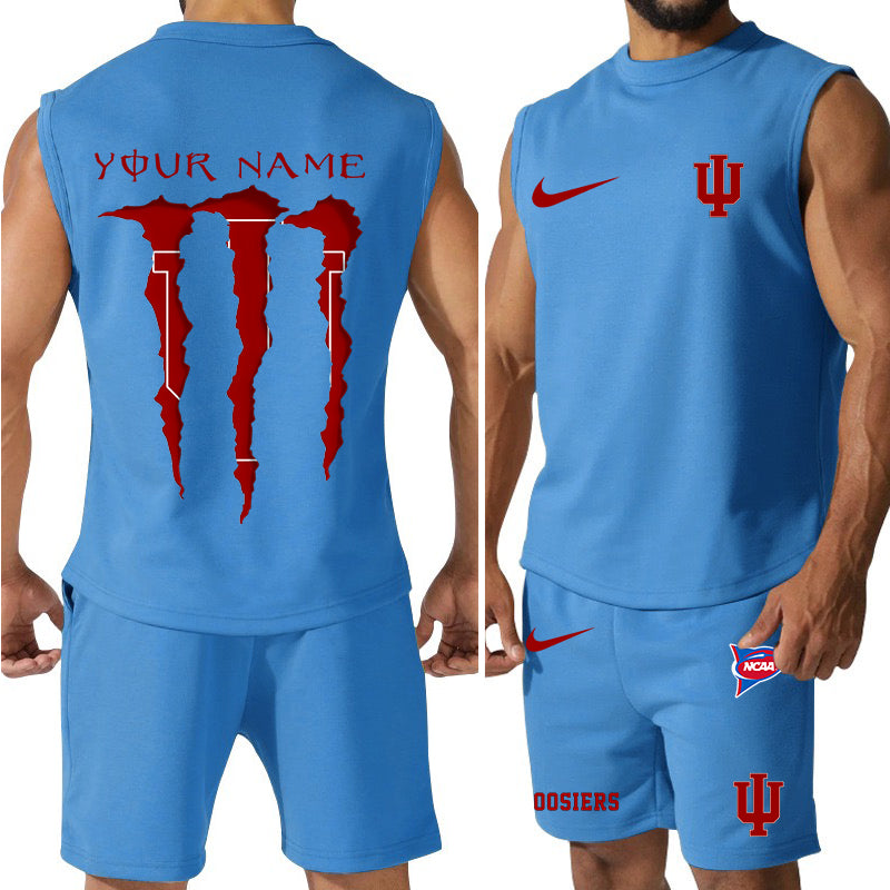 Indiana Hoosiers Colorful Combo Men Jersey Tank Top and Shorts AZBTCMJTTS000066