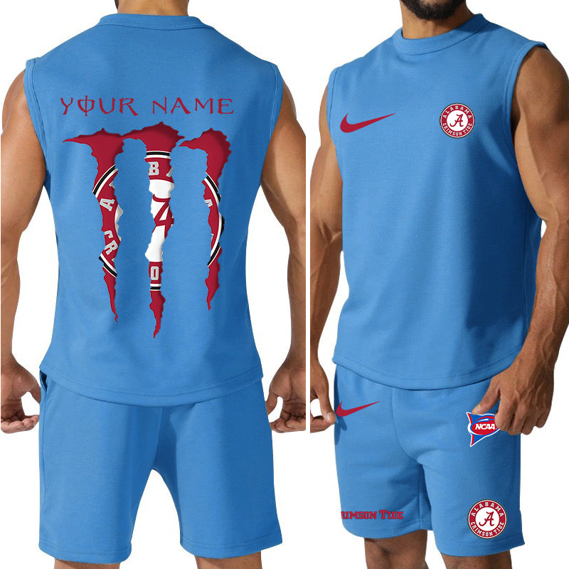 Oklahoma Sooners Colorful Combo Men Jersey Tank Top and Shorts AZBTCMJTTS000046