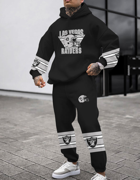Las Vegas Raiders Combo Pullover Hoodie And Sweatpants AZBTPHSP000009
