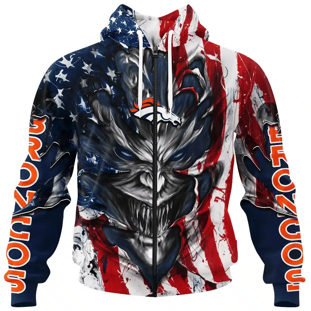 Denver Broncos All Over Printed T-shirt Sweatshirt Hoodie AZCHD577