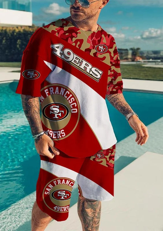 San Francisco 49ers T-shirt and Shorts AZTS134