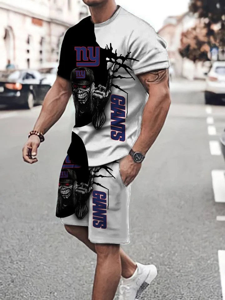 New York Giants T-shirt and Shorts AZTS422
