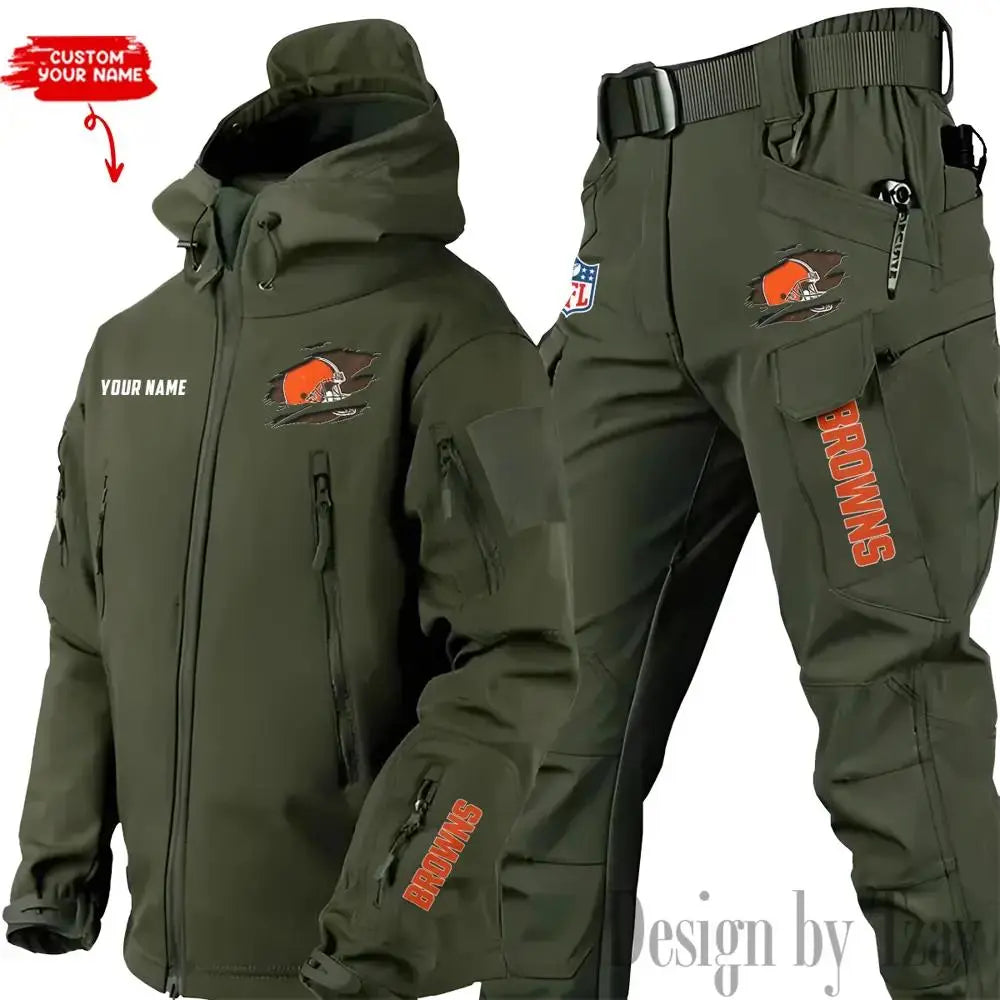 Cleveland Browns Outdoor Jacket and Pants 000076