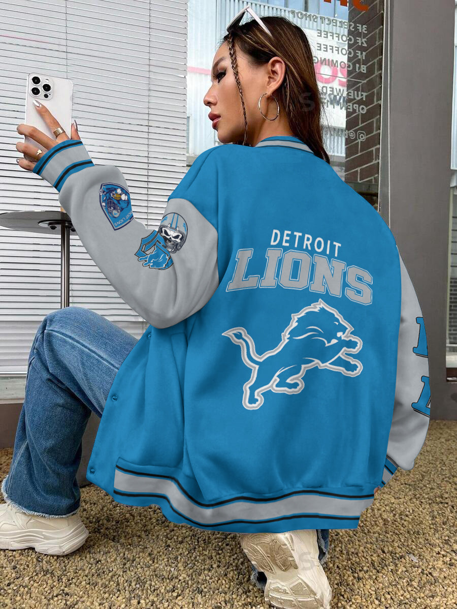 Detroit Lions National Football League Varsity Jacket AZBTVJK000554