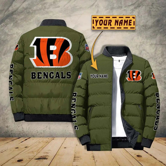 Cincinnati Bengals New Personalized Winter Puffer Jacket AZBTPFKJ000004