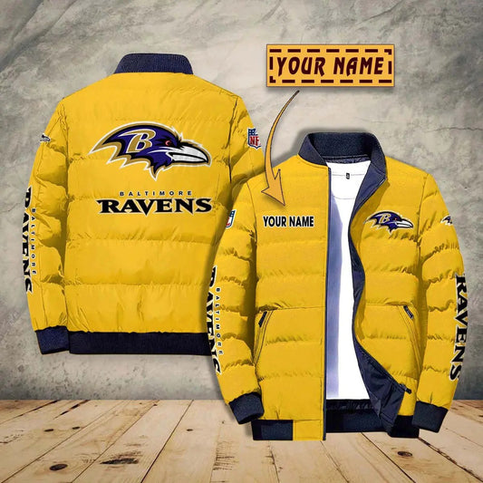 Baltimore Ravens New Personalized Winter Puffer Jacket AZBTPFKJ000006
