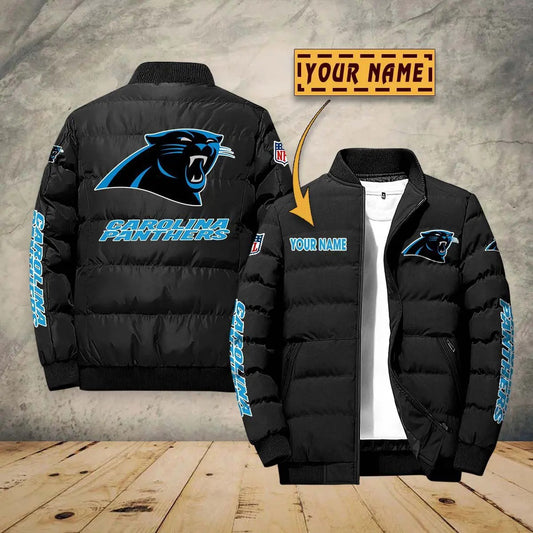 Carolina Panthers New Personalized Winter Puffer Jacket AZBTPFKJ000016