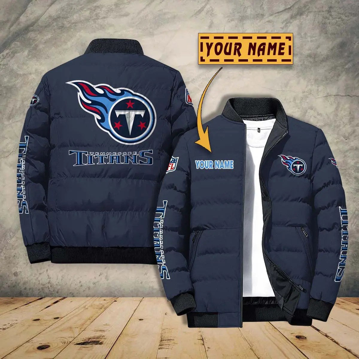 Tennessee Titans New Personalized Winter Puffer Jacket AZBTPFKJ000017
