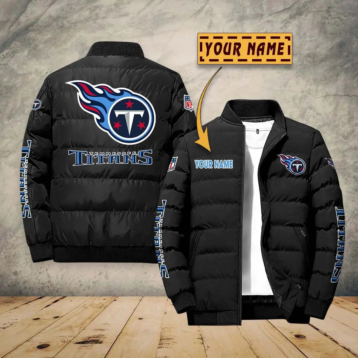 Tennessee Titans New Personalized Winter Puffer Jacket AZBTPFKJ000017
