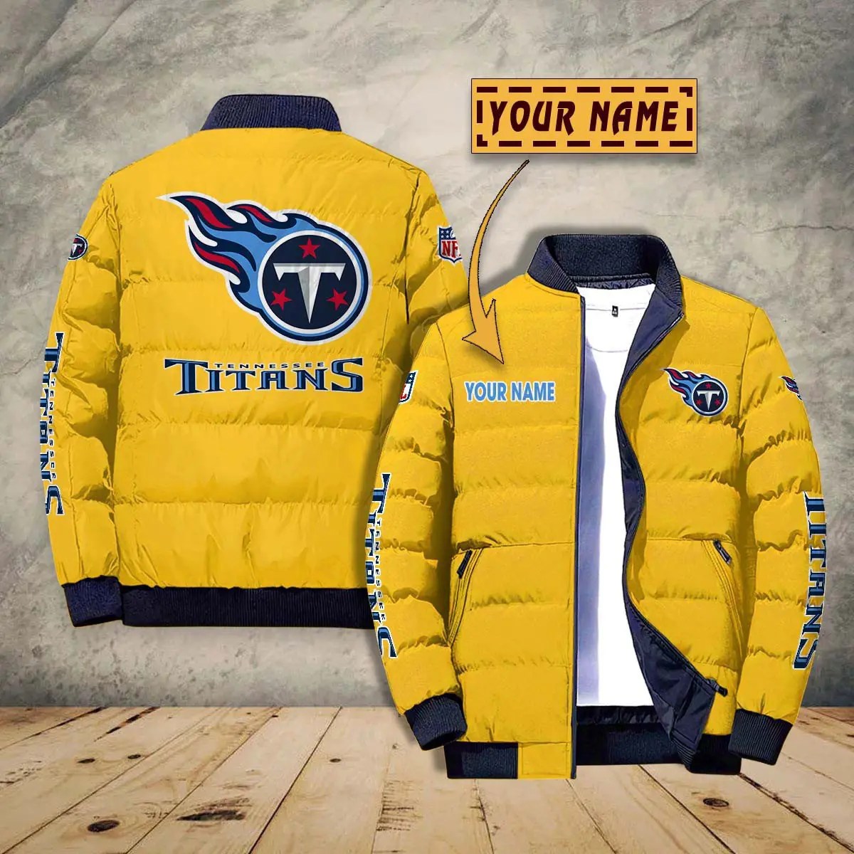 Tennessee Titans New Personalized Winter Puffer Jacket AZBTPFKJ000017