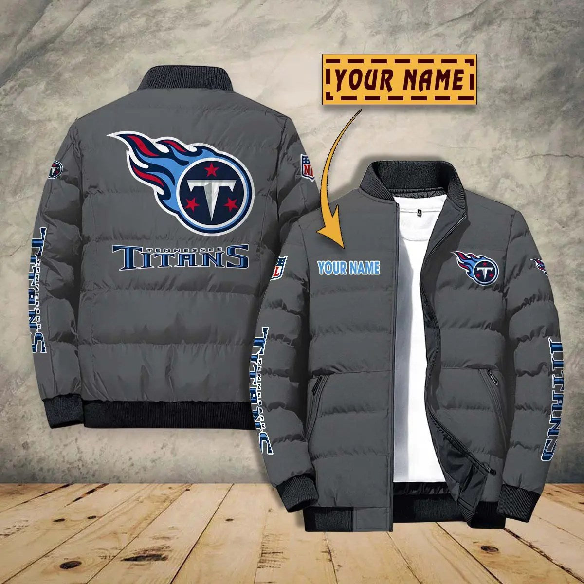 Tennessee Titans New Personalized Winter Puffer Jacket AZBTPFKJ000017