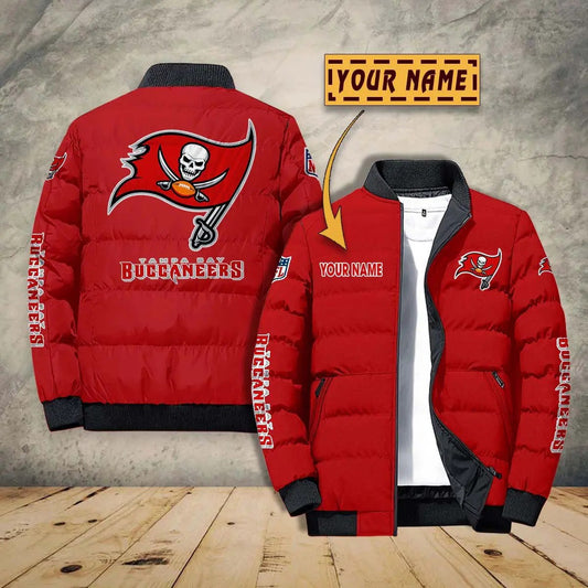 Tampa Bay Buccaneers New Personalized Winter Puffer Jacket AZBTPFKJ000019