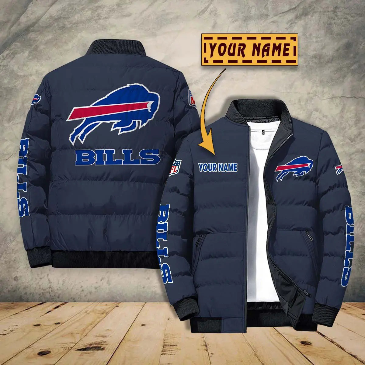Buffalo Bills New Personalized Winter Puffer Jacket AZBTPFKJ000023