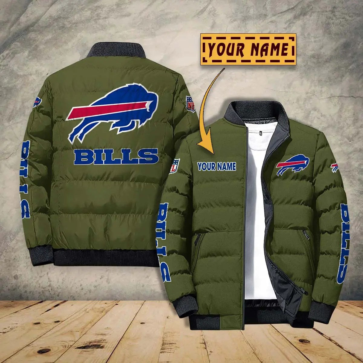 Buffalo Bills New Personalized Winter Puffer Jacket AZBTPFKJ000023