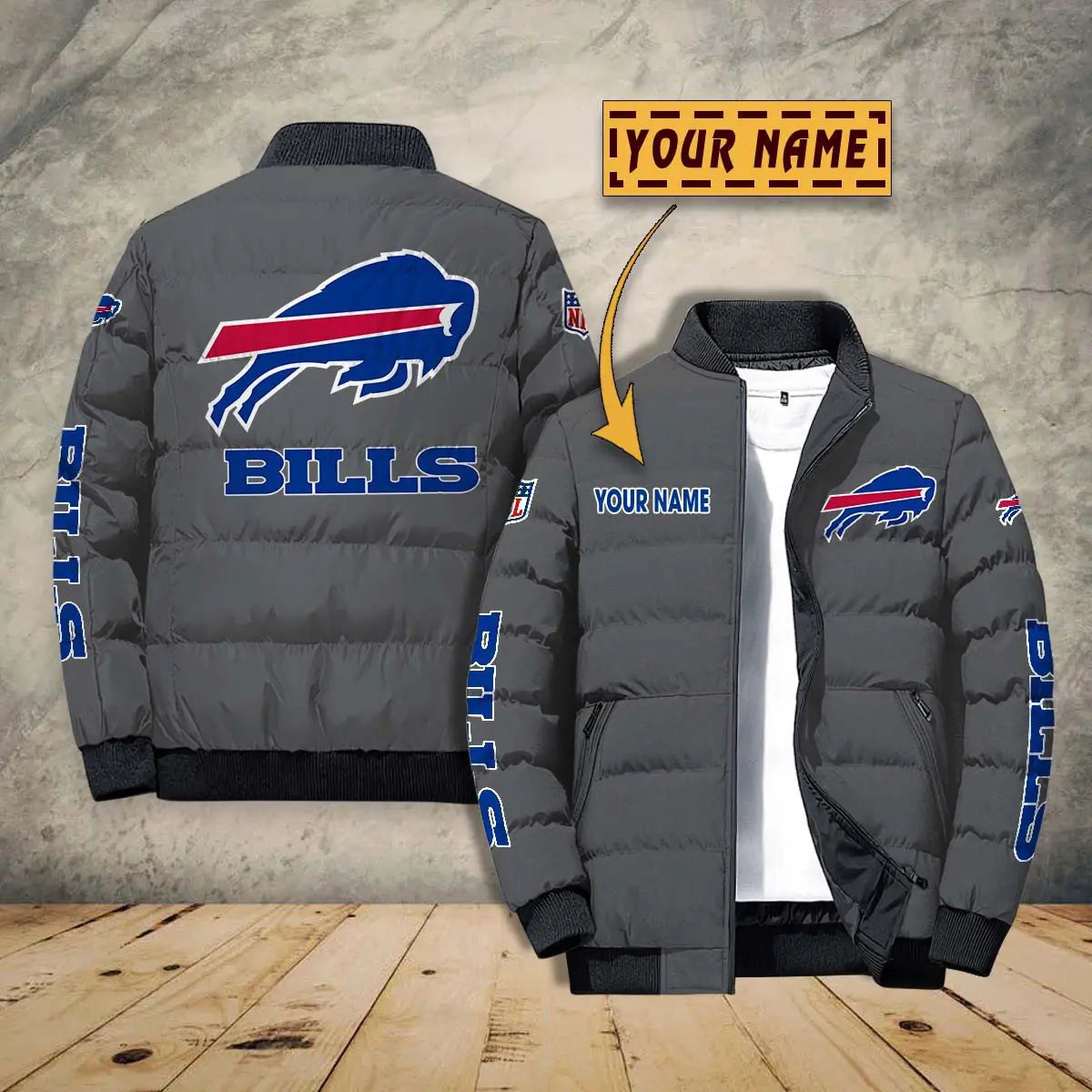 Buffalo Bills New Personalized Winter Puffer Jacket AZBTPFKJ000023