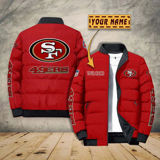San Francisco 49ers New Personalized Winter Puffer Jacket AZBTPFKJ000030