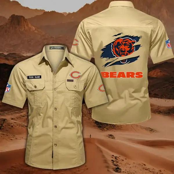Chicago Bears Men’s Short Sleeve Cargo Shirts New 2025 AZBT2DCGS000006