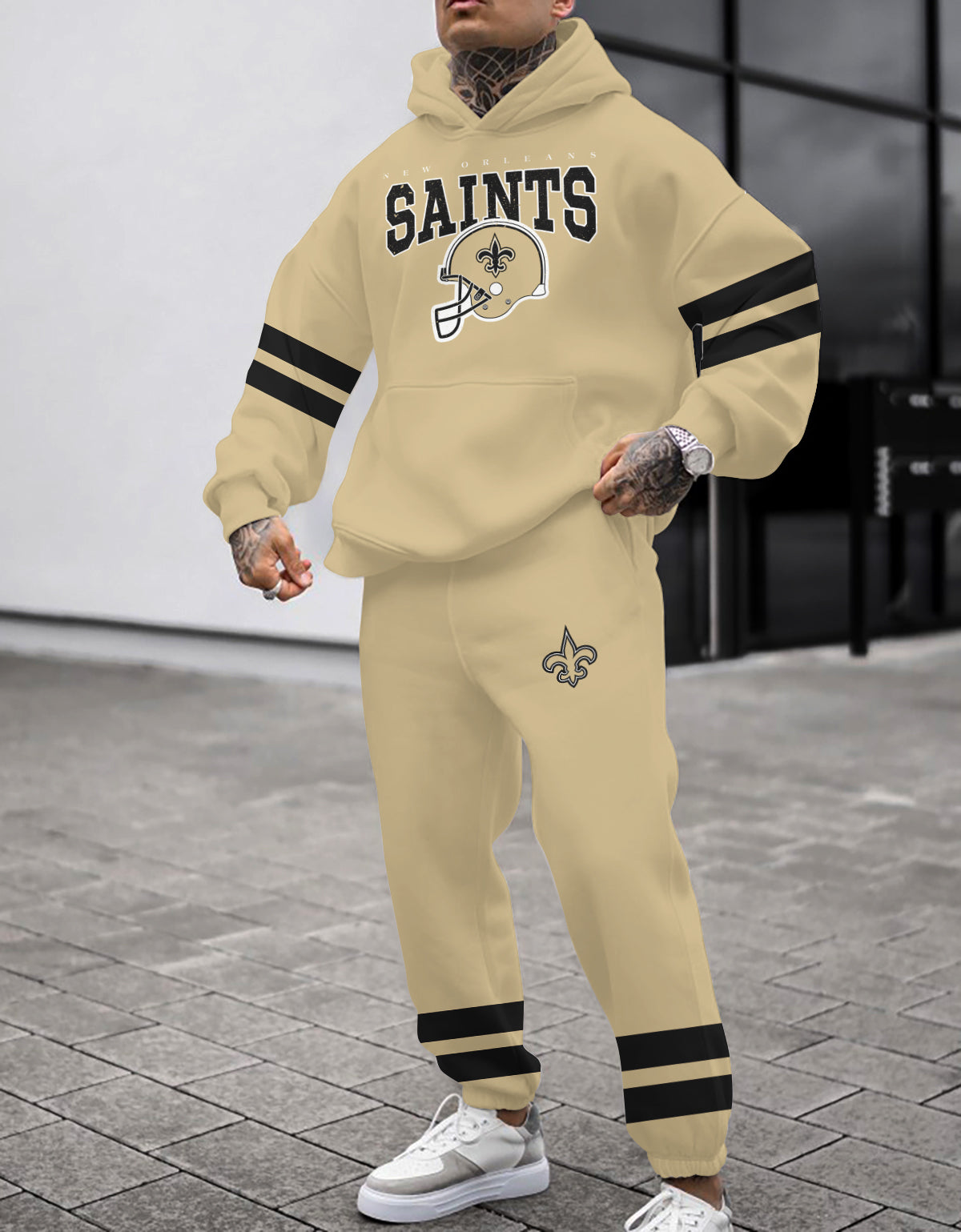 New Orleans Saints Combo Pullover Hoodie And Sweatpants AZBTPHSP000432