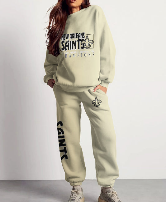 New Orleans Saints Combo 3D Sweatsuit and Sweatpants Unisex CBSP111