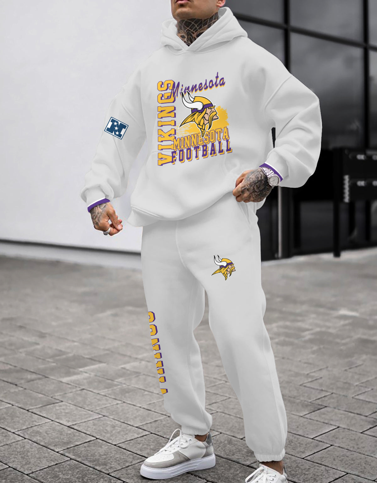 Minnesota Vikings Combo Pullover Hoodie And Sweatpants AZBTPHSP000292