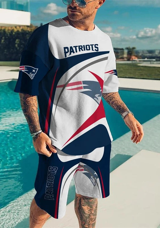 New England Patriots T-shirt and shorts AZTS042